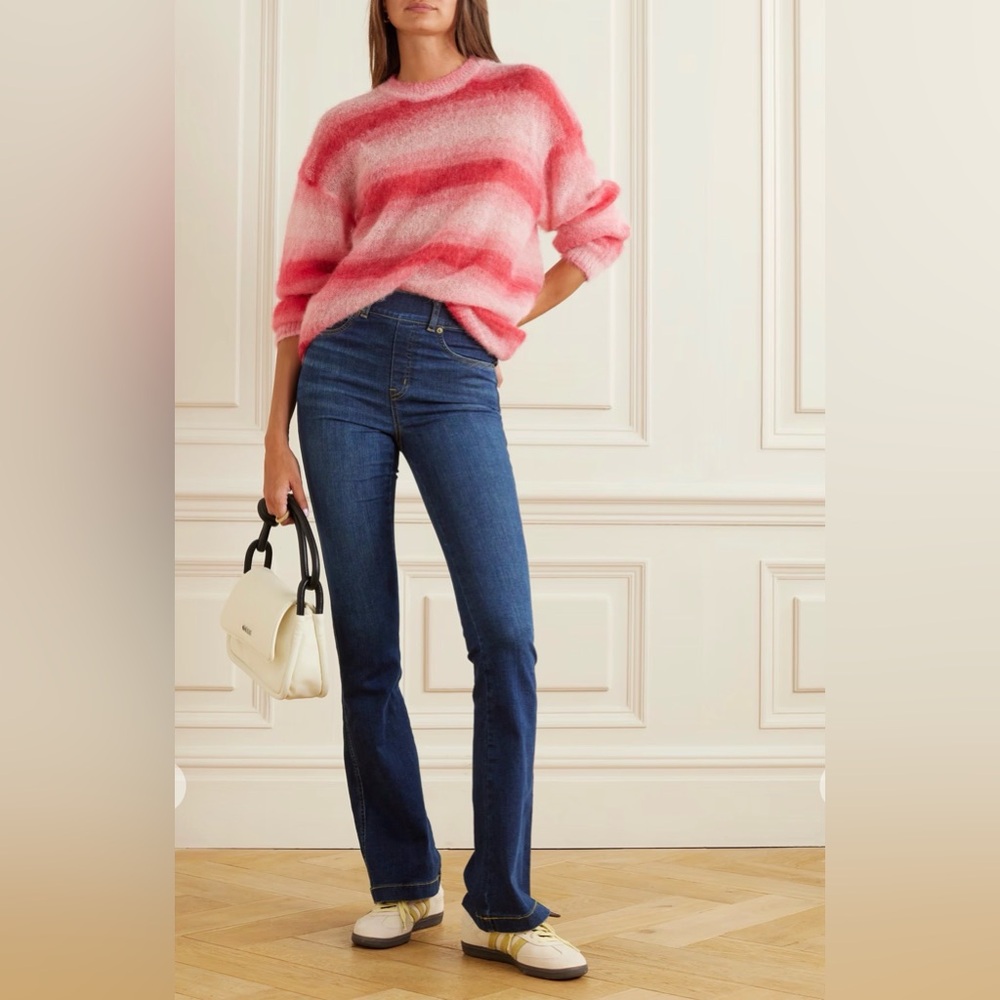SPANX Indigo High-Rise Flare Jeans